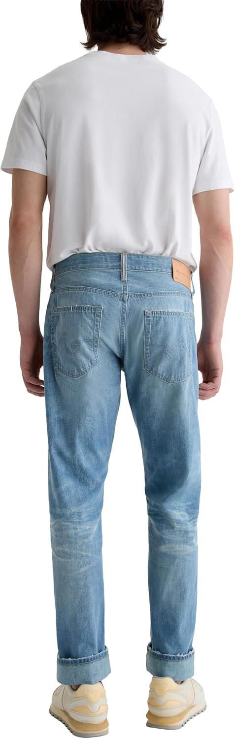 imageAG Adriano Goldschmied Mens Everett Slim Straight Selvage Jean19 Years Coyote