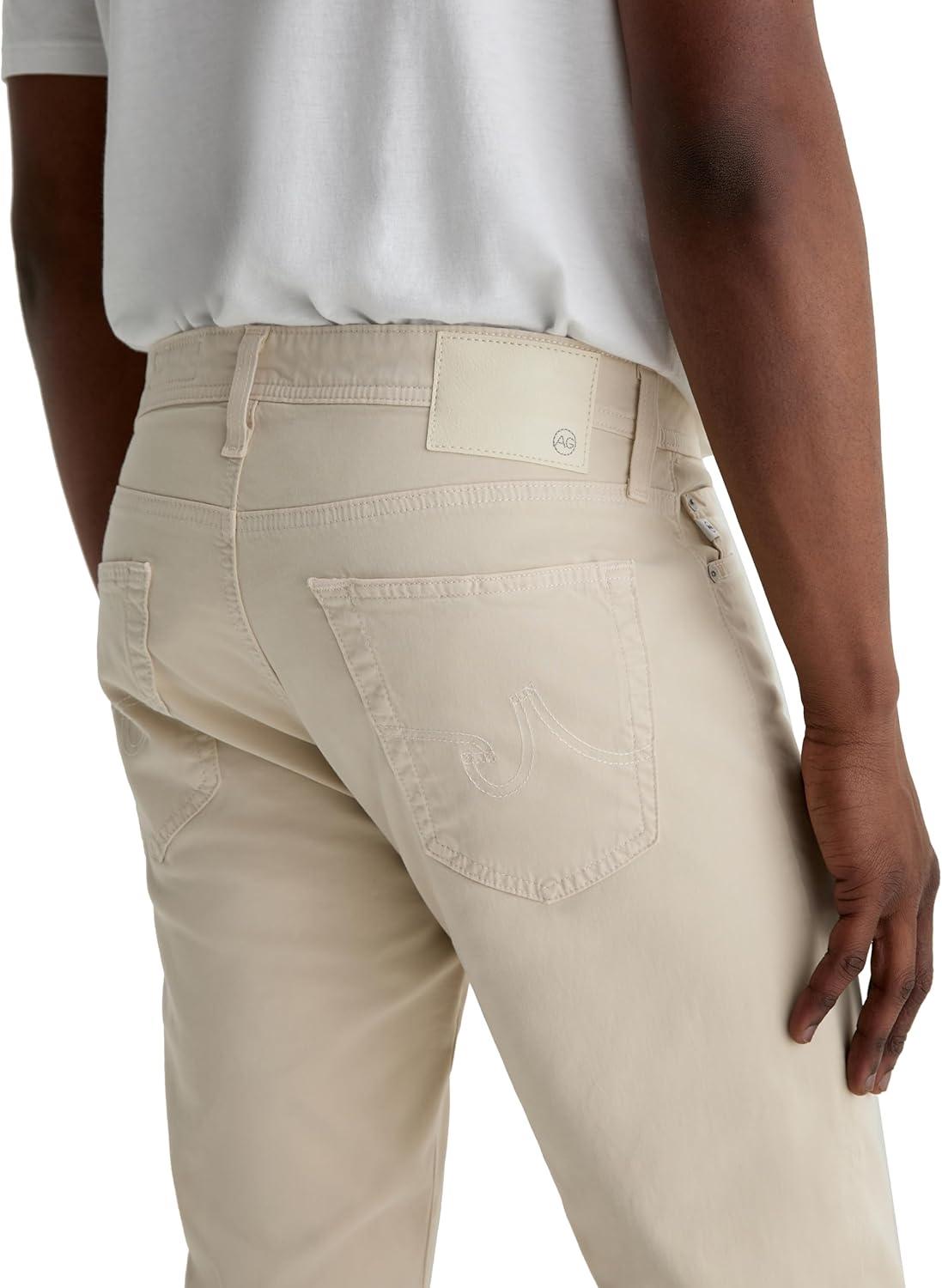 imageAG Adriano Goldschmied Mens Tellis Modern Slim Commuter Performance PantNatural Ivory