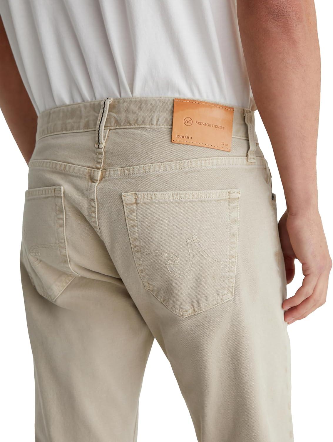 imageAG Adriano Goldschmied Mens Tellis Modern Slim Selvage JeanSulfur Coastal Pebble