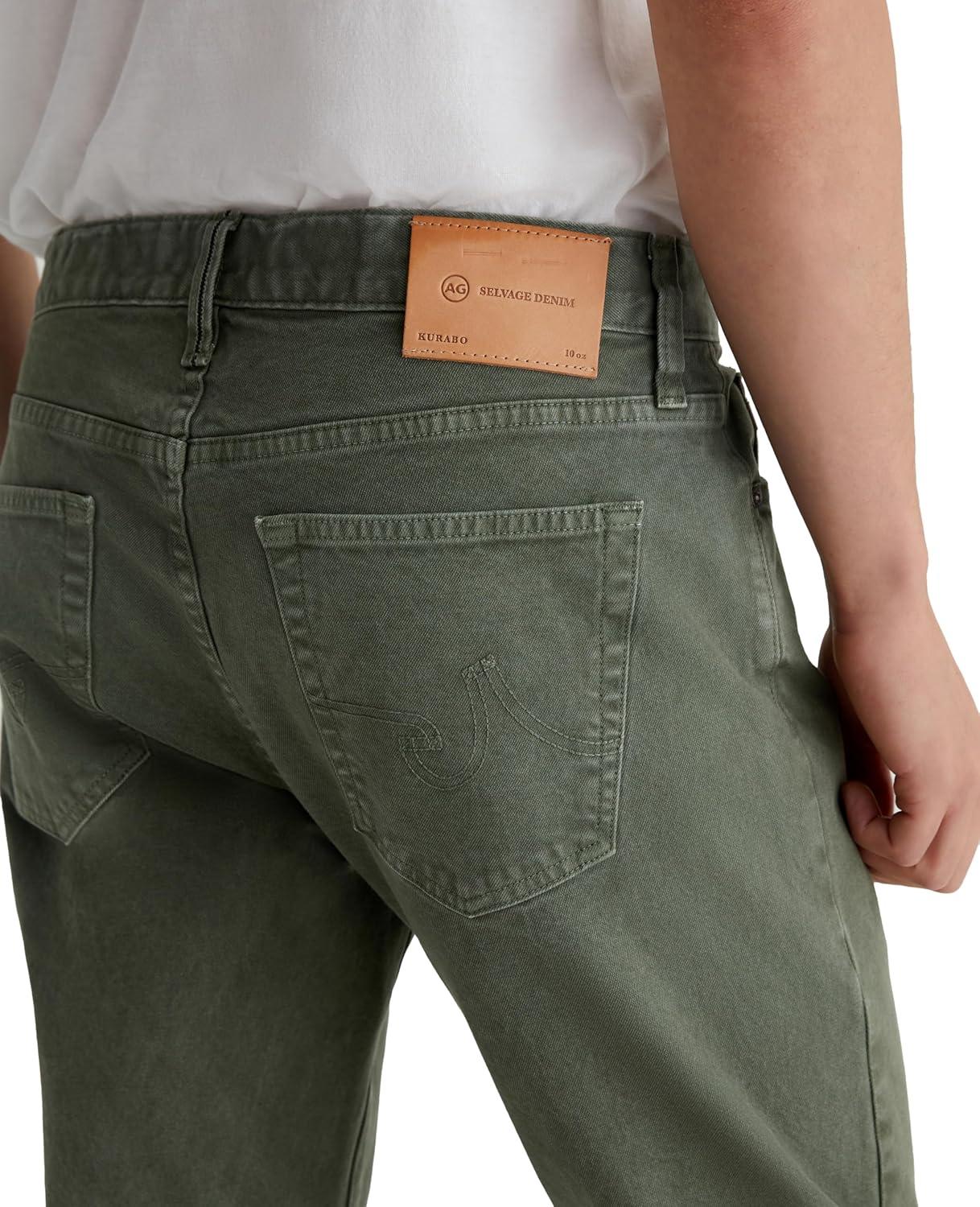 imageAG Adriano Goldschmied Mens Tellis Modern Slim Selvage JeanSulfur Seaside Sage