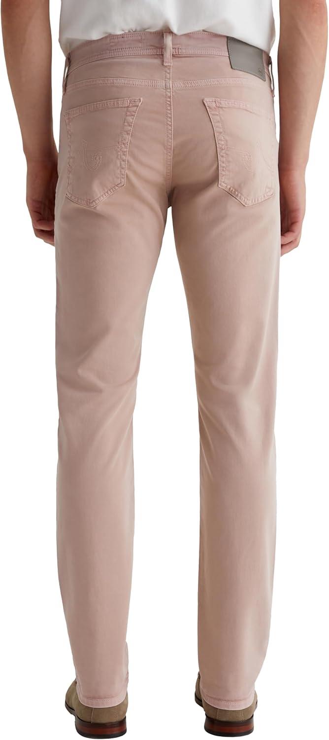 imageAG Adriano Goldschmied Mens Tellis Modern Slim Sueded Sateen PantSulfur Dune Rose