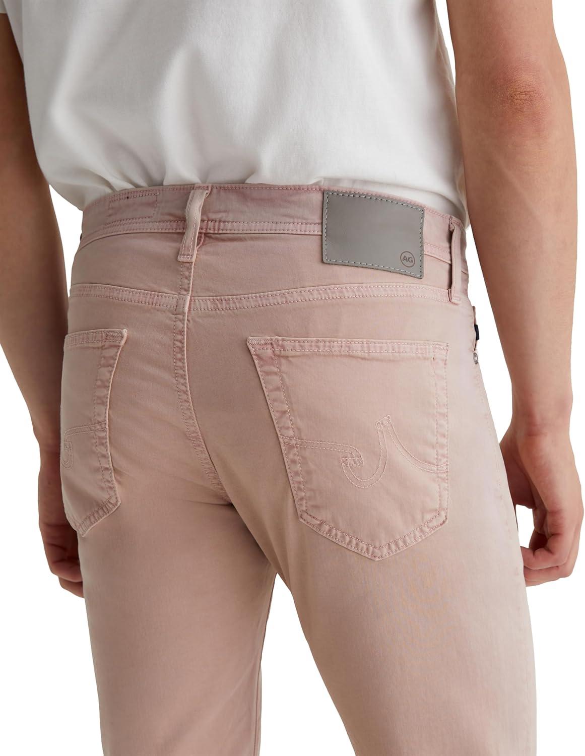 imageAG Adriano Goldschmied Mens Tellis Modern Slim Sueded Sateen PantSulfur Dune Rose