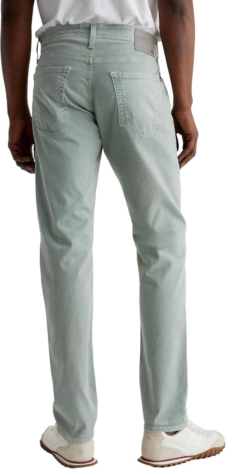 imageAG Adriano Goldschmied Mens Tellis Modern Slim Sueded Sateen PantSulfur Matcha Latte