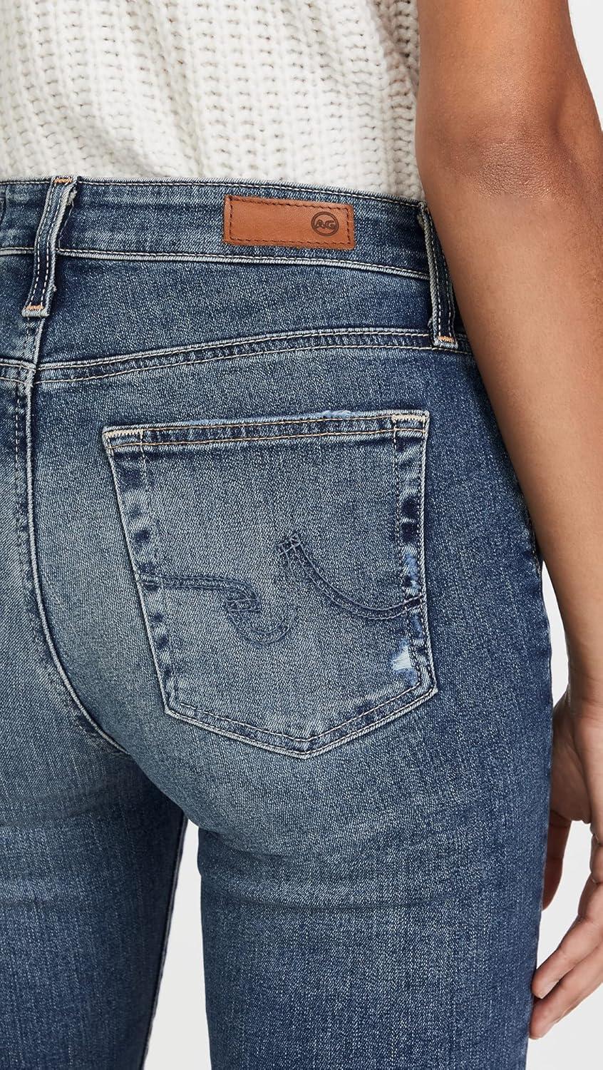 imageAG Adriano Goldschmied Womens Mari High Rise Slim Straight Jean15 Years Mural