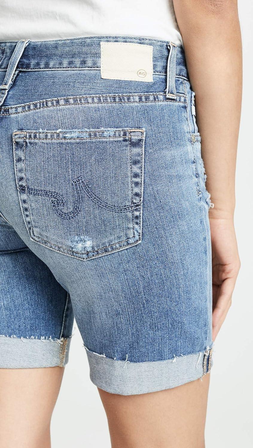 imageAG Adriano Goldschmied Womens Nikki Relaxed Jean Short16 Years Indigo Deluge Destruc