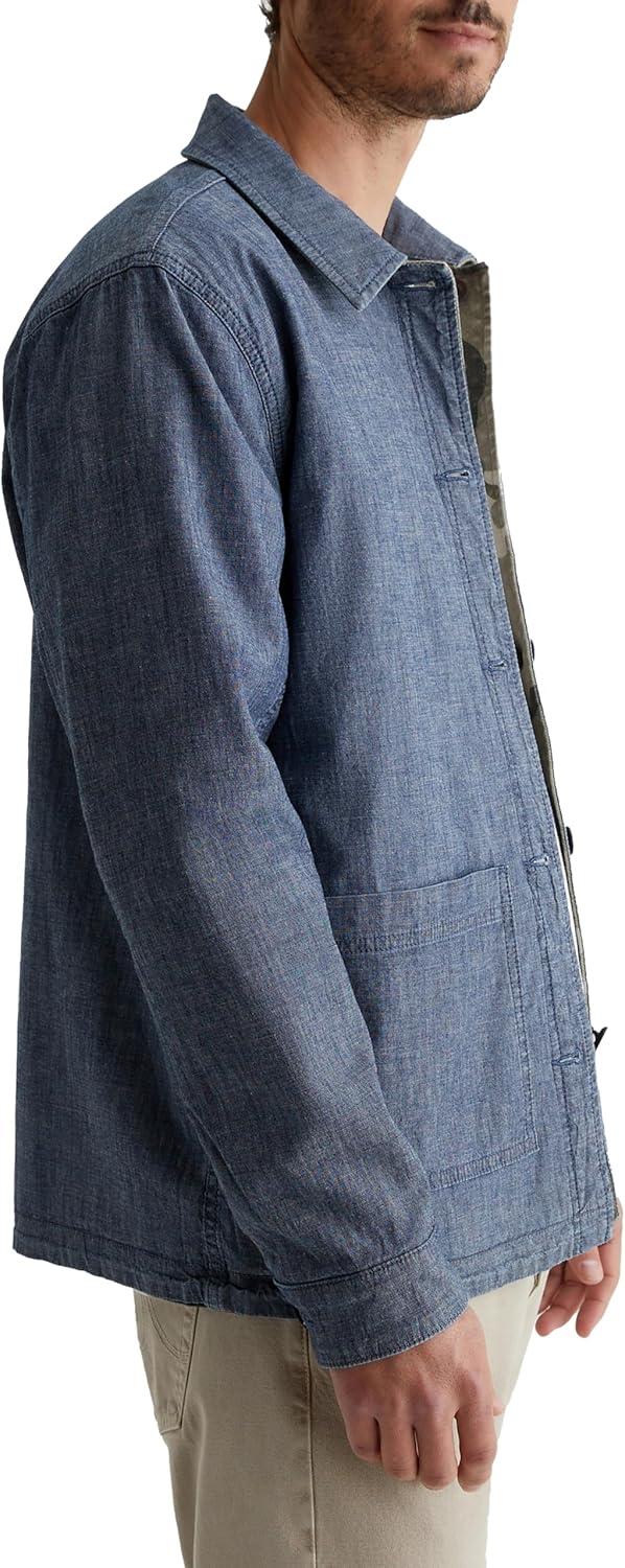 imageAG Adriano Goldschmied mens Lawson Reversible JacketCool Air Camo Green Multi