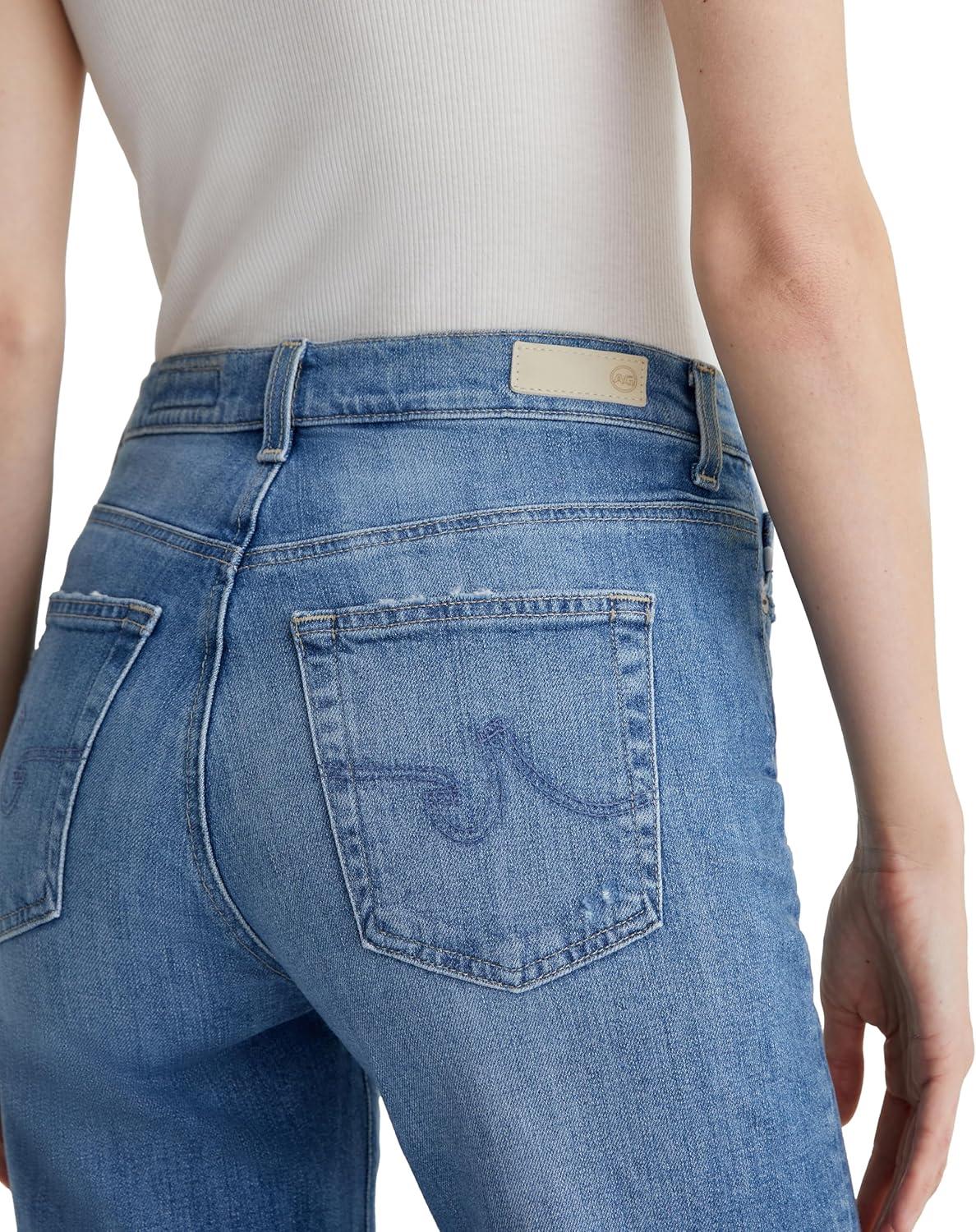 imageAG Womens Brinley Mid Rise StraightIris