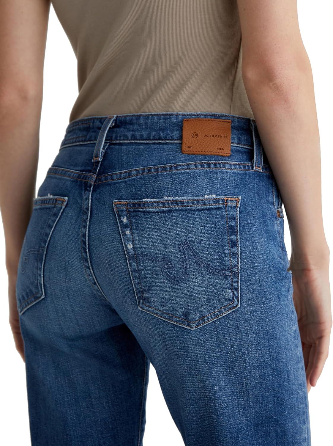 imageAG Womens ExBoyfriend Mid Rise Slouchy Slim14 Years Stereo