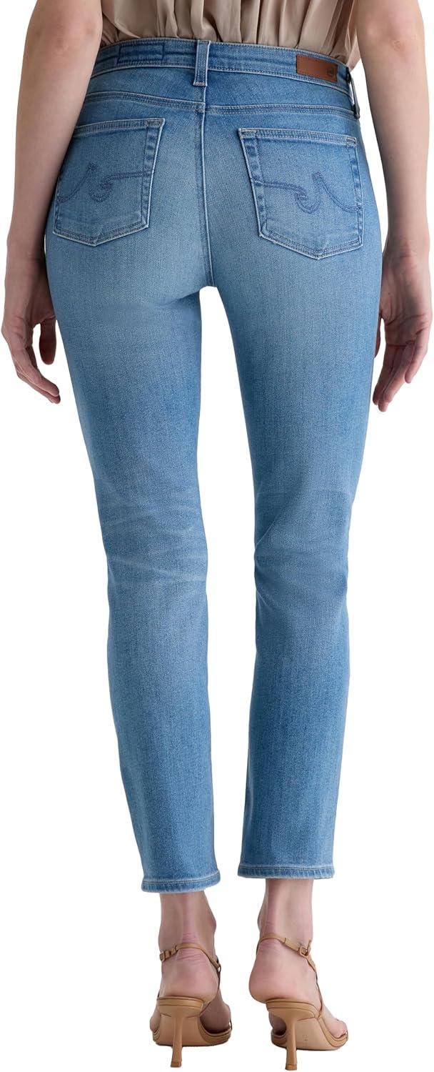 imageAG Womens Mari Mid Rise Slim Straight Crop JeanAtlantis