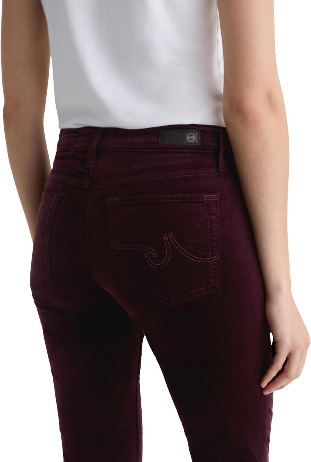 imageAG Womens Mari Mid Rise Slim Straight JeanWinery