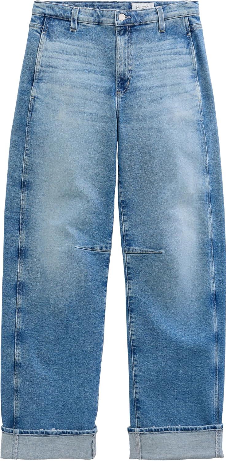 imageAG Womens Mercer High Rise Cuffed Barrel Jean ExtendedRoute 49