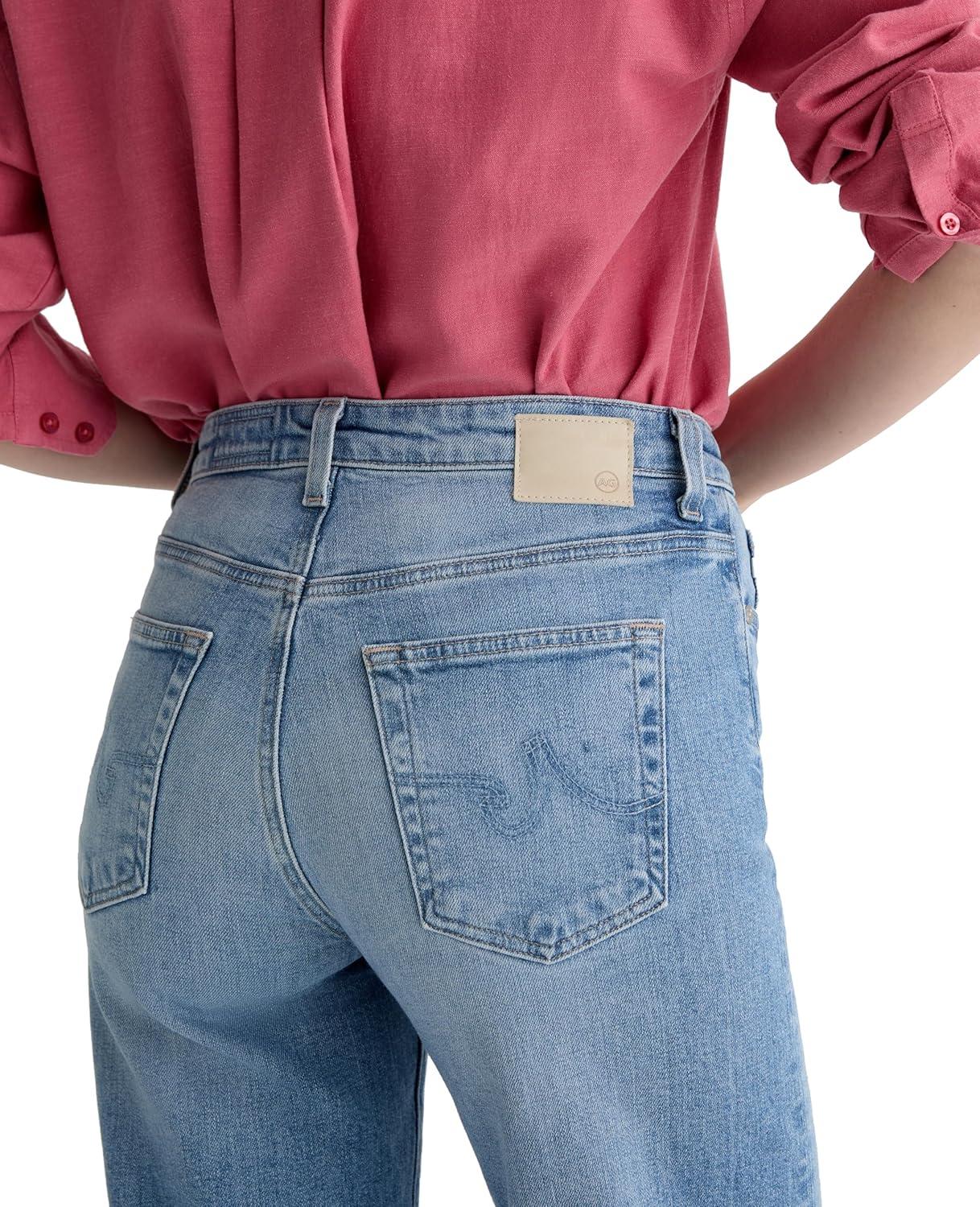 imageAG Womens Saige Mid Rise Wide Leg CropHelios