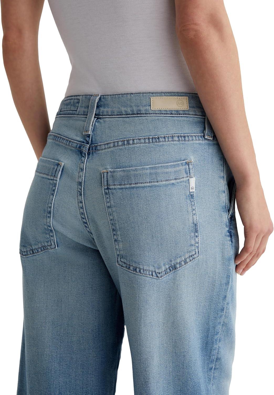 imageAG Womens Stella Mid Rise Ankle Palazzo JeanAries