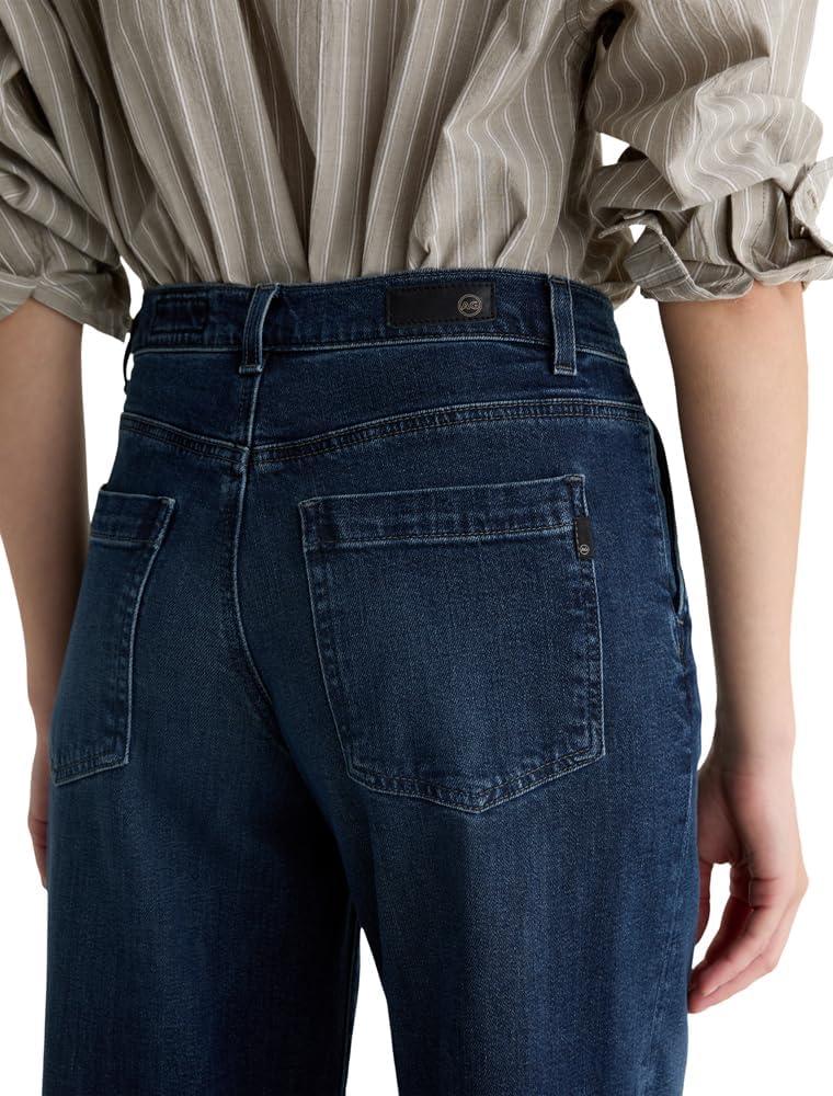 imageAG Womens Stella Mid Rise Wide Leg Palazzo JeanPoise