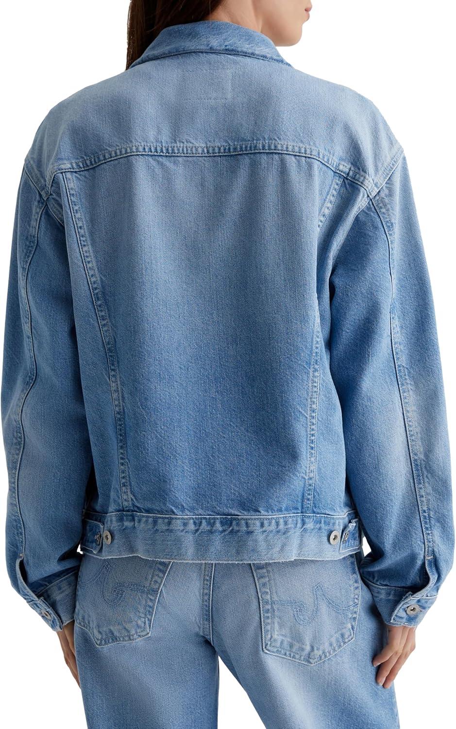 imageAG womens Ramie Oversized Trucker JacketSiren