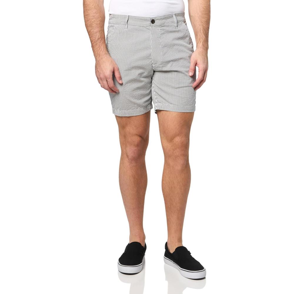 imageAG Adriano Goldschmied Mens Cipher Slim ShortCharcoal Stripe