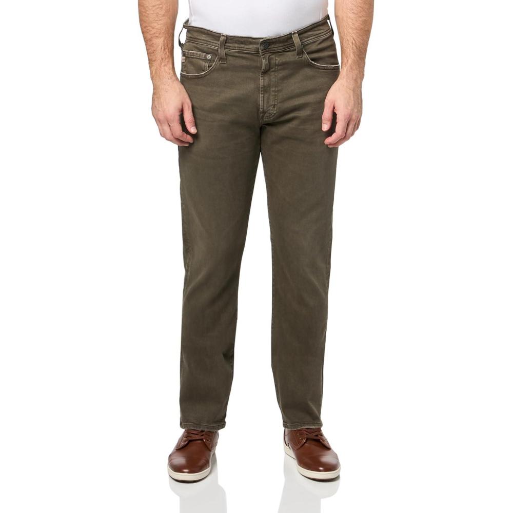 imageAG Adriano Goldschmied Mens Everett Slim Straight Jean7 Years Sulfur Dried Cedar