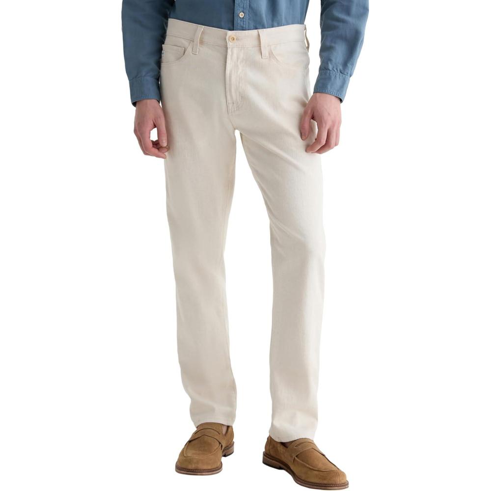 imageAG Adriano Goldschmied Mens Everett Slim Straight Linen PantNatural