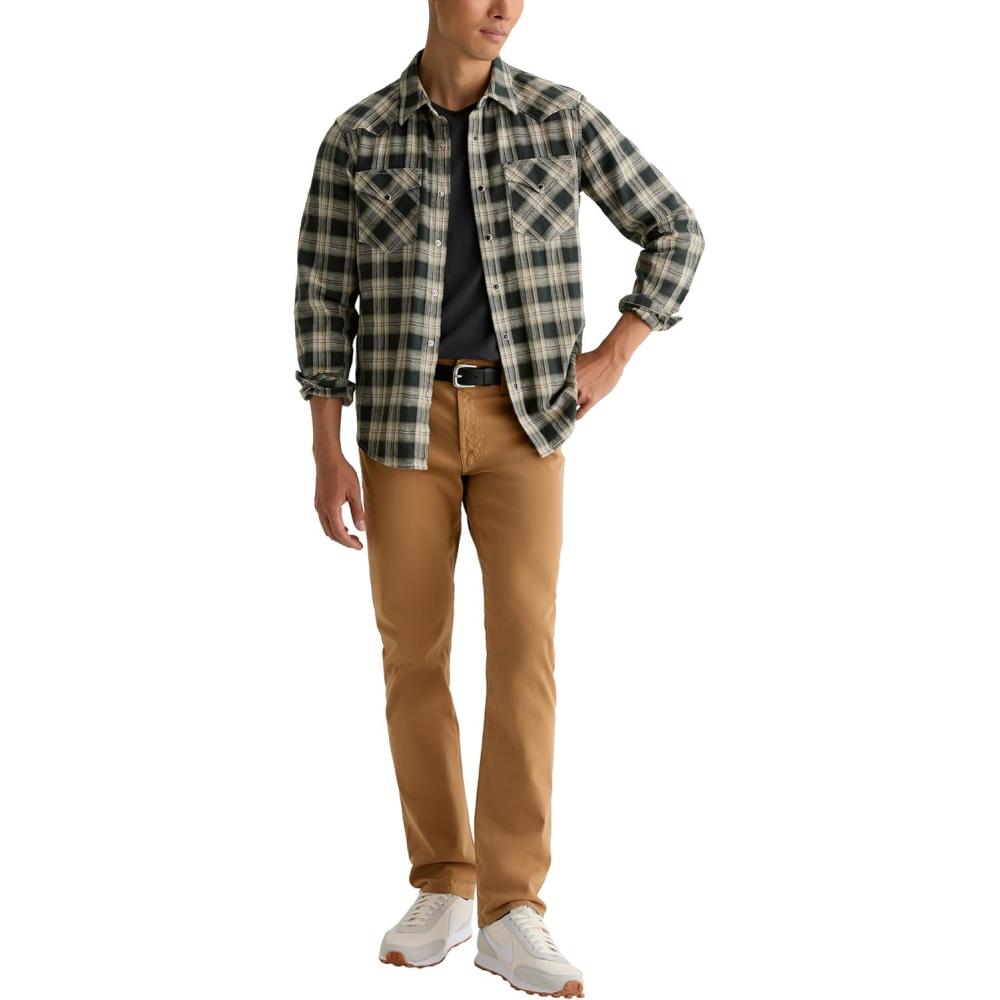 imageAG Adriano Goldschmied Mens Everett Slim Straight PantGolden Hickory