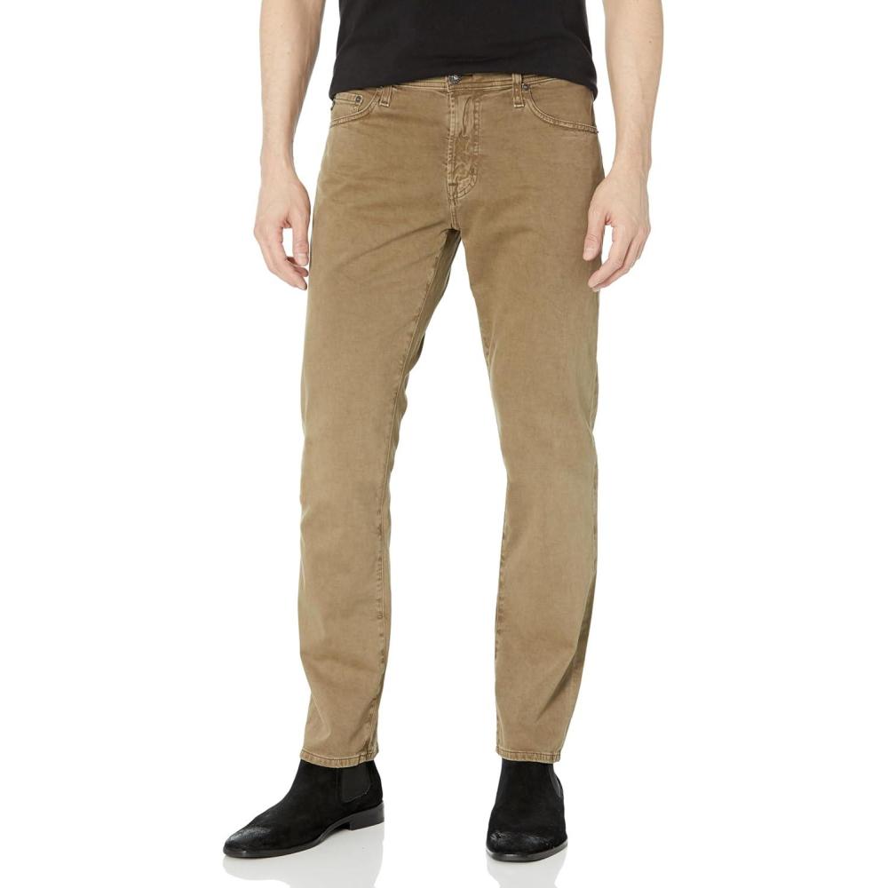imageAG Adriano Goldschmied Mens Everett Slim StraightSulfur Shady Moss