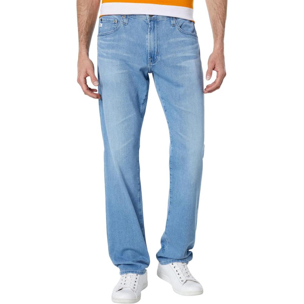 imageAG Adriano Goldschmied Mens Graduate Tailored Leg Corduroy Pant In HiWhite BrindleGaviota