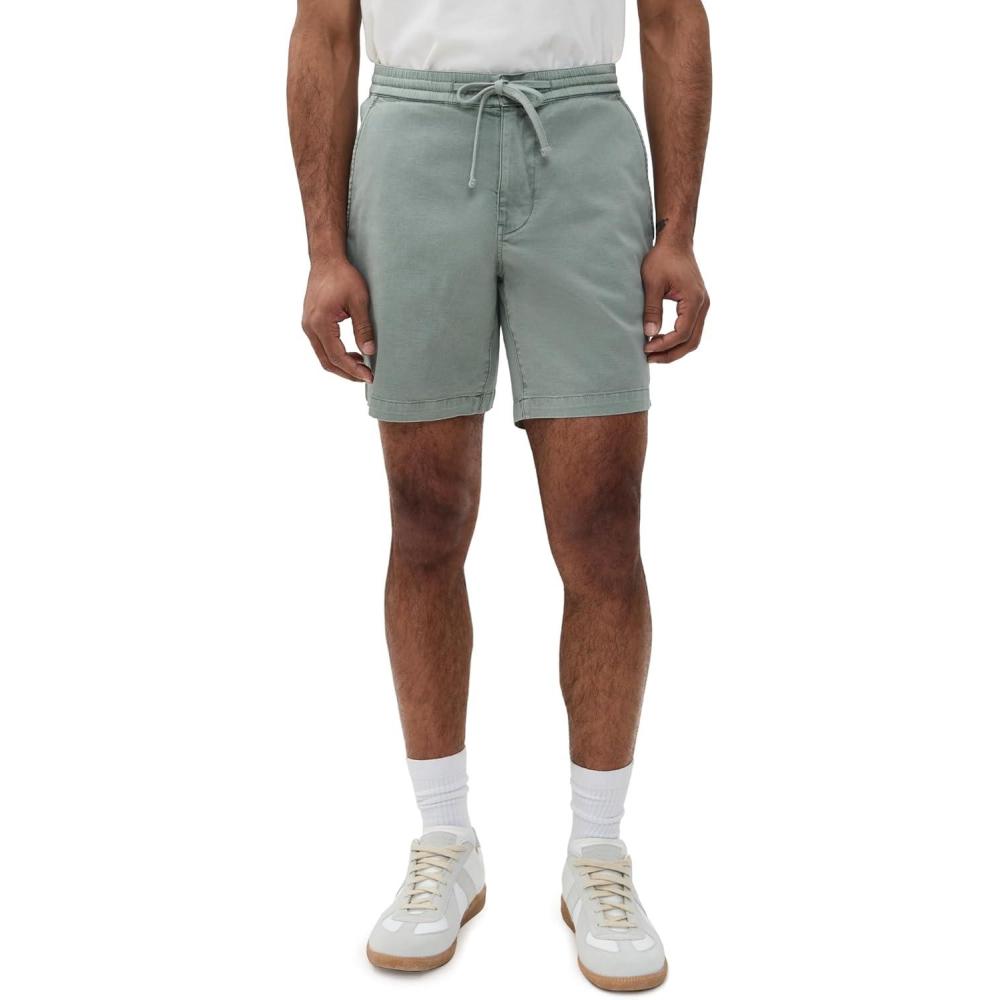 imageAG Adriano Goldschmied Mens Oliver Relaxed Drawstring ShortSulfur Matcha Latte