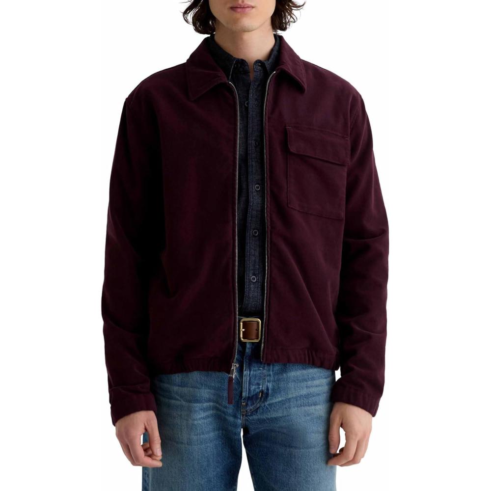 imageAG Adriano Goldschmied Mens Philip Modern Chore CoatMulberry