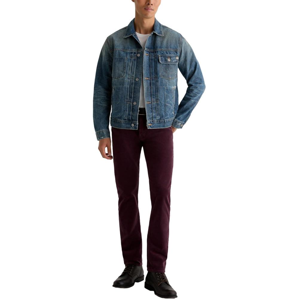 imageAG Adriano Goldschmied Mens Tellis Modern Slim Corduroy PantMulberry