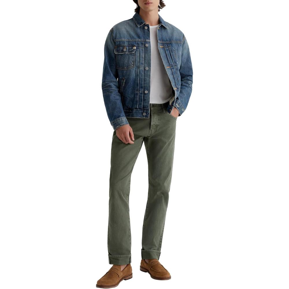 imageAG Adriano Goldschmied Mens Tellis Modern Slim Selvage JeanSulfur Seaside Sage