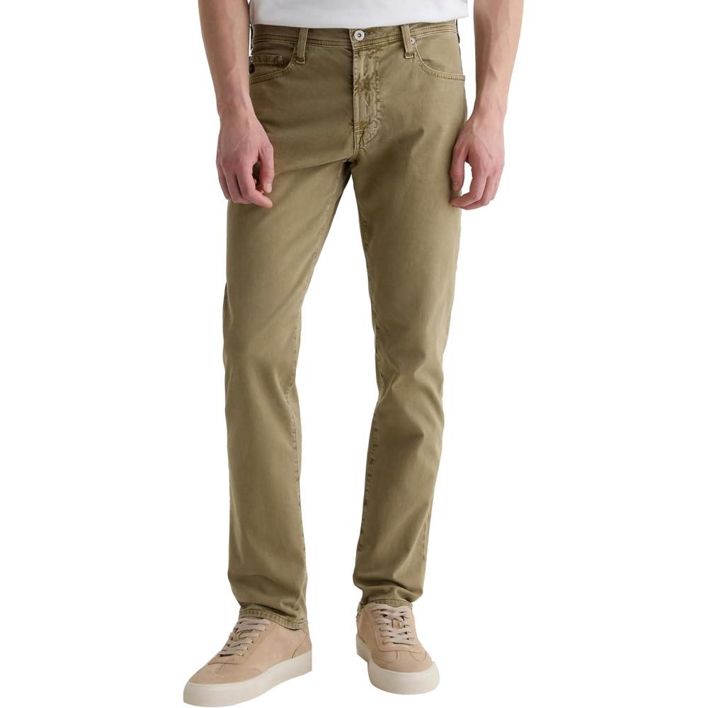 imageAG Adriano Goldschmied Mens Tellis Modern Slim Sueded Sateen PantSulfur Sweet Agave