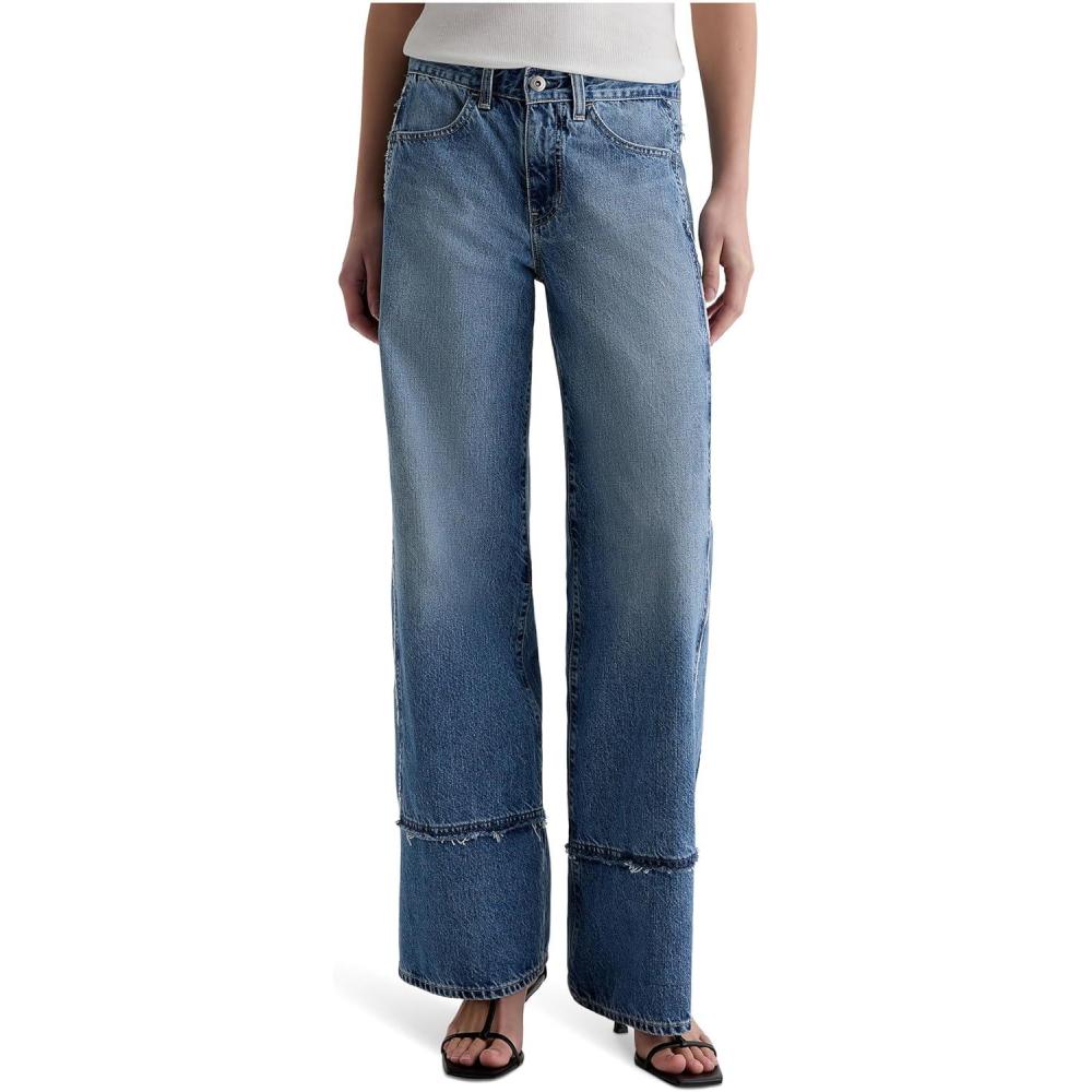 imageAG Adriano Goldschmied Womens Adria Low Rise Baggy Wide LegSocialite