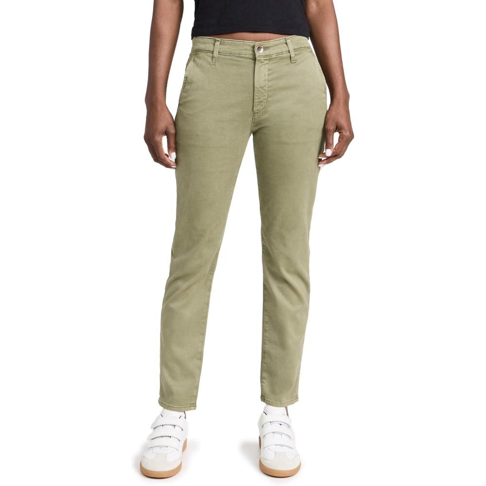 imageAG Adriano Goldschmied Womens Caden High Rise Tailored Trouser PantSulfur Succulent Garden