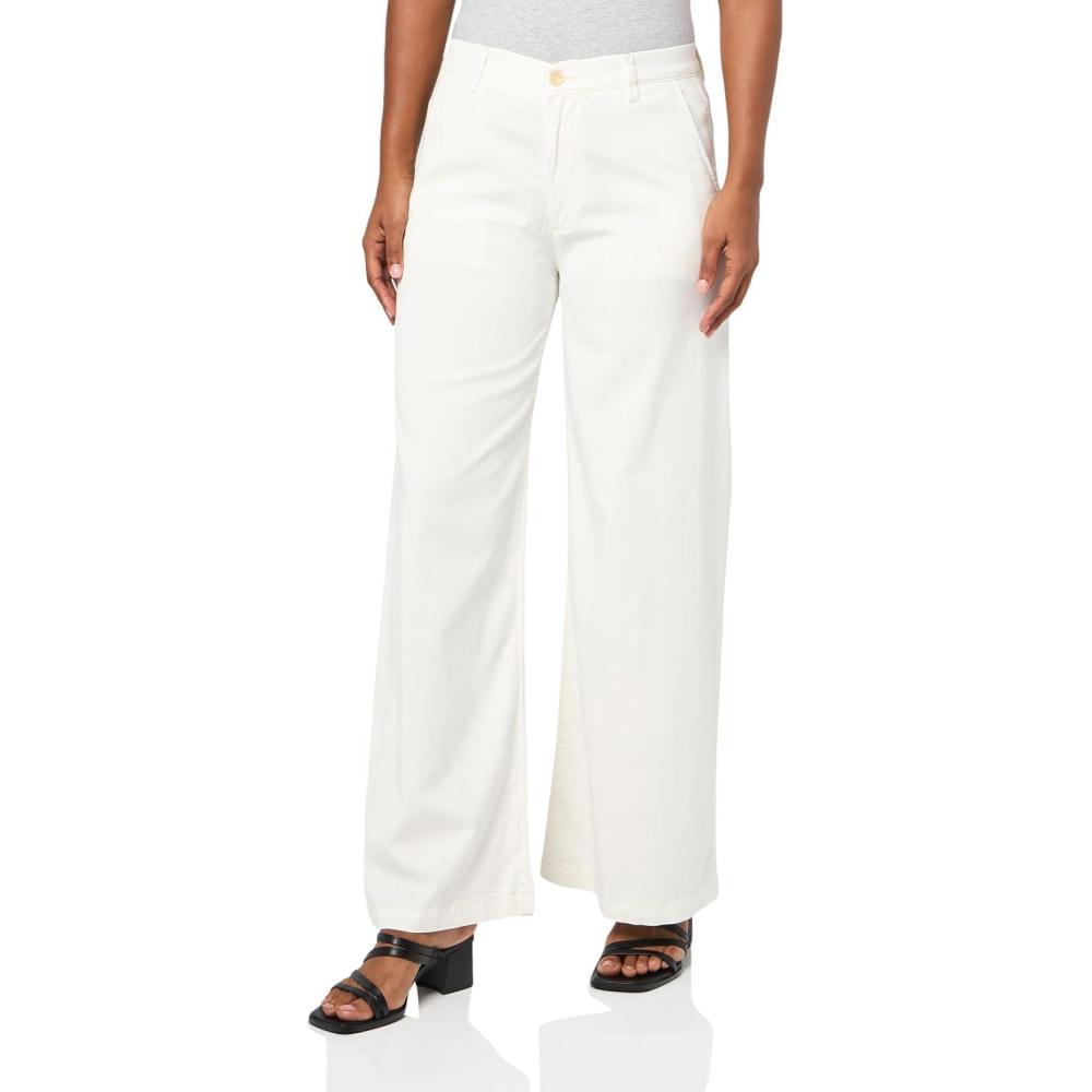 imageAG Adriano Goldschmied Womens Caden High Rise Wide Leg PantPowder