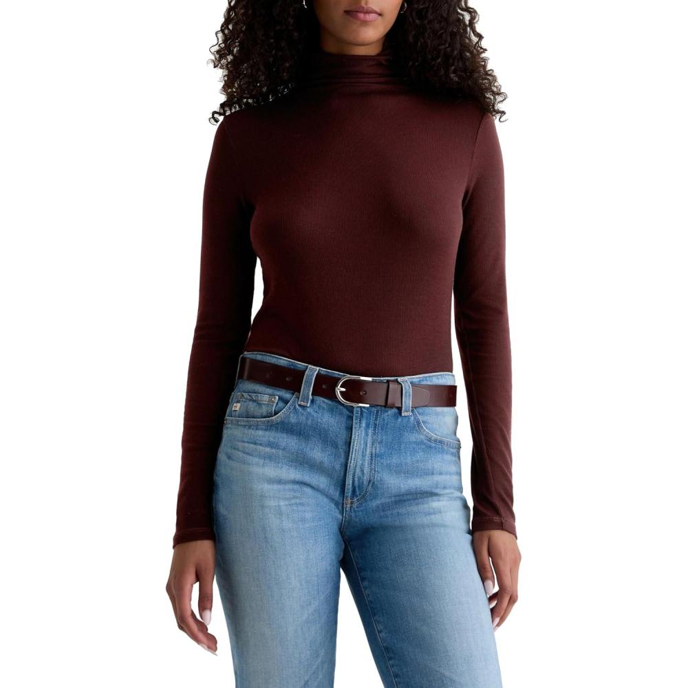 imageAG Adriano Goldschmied Womens Chels TurtleneckCoffee Bean