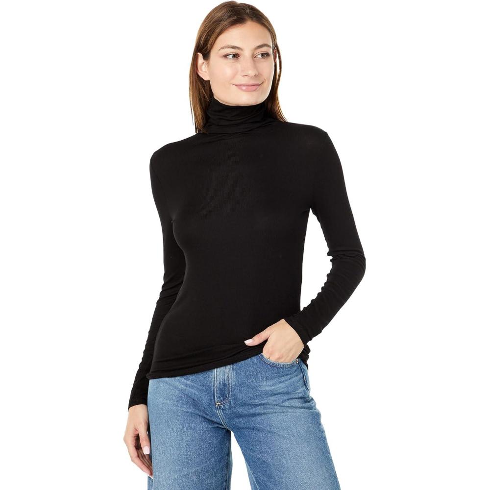 imageAG Adriano Goldschmied Womens Chels TurtleneckTrue Black