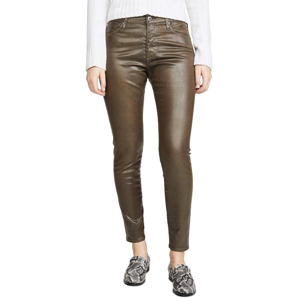 imageAG Adriano Goldschmied Womens Farrah Leatherette HighRise Skinny Fit Ankle PantVintage Ltt Light Dark Bayou
