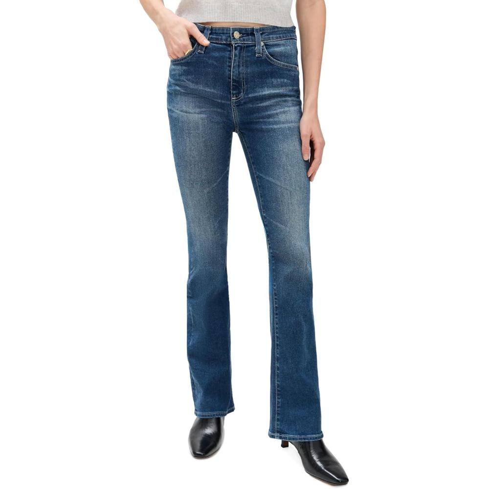 imageAG Adriano Goldschmied Womens Farrah Mid Rise Bootcut Jean in Epilogue9 Years Enchantment