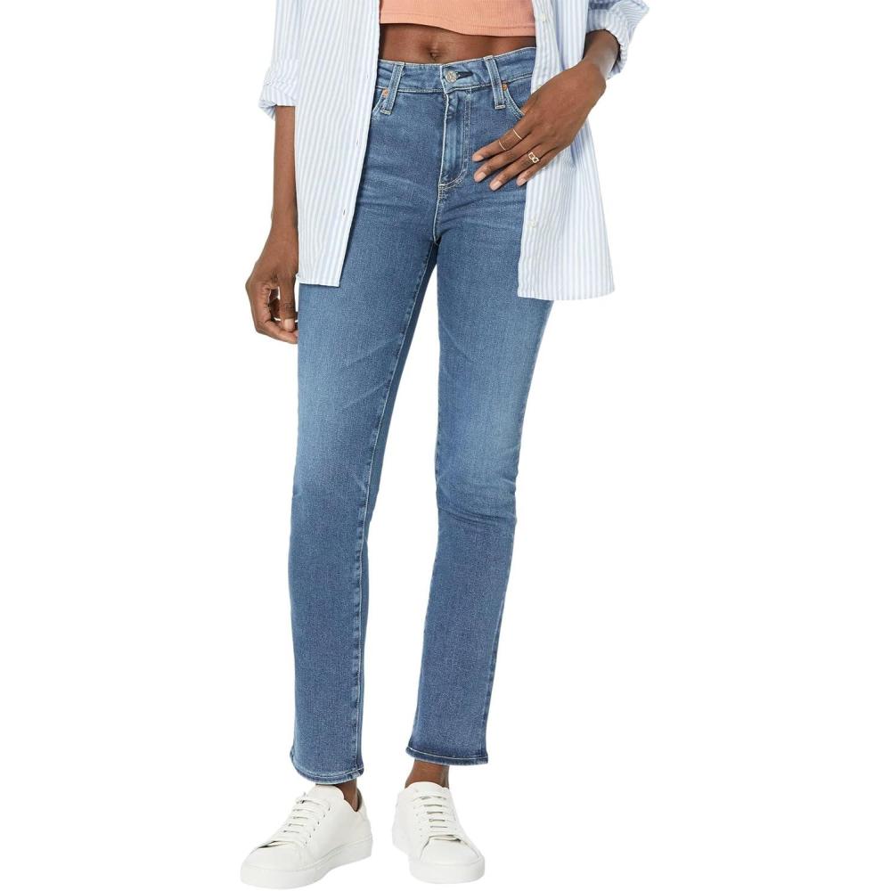 imageAG Adriano Goldschmied Womens Mari High Rise Slim Straight Jean13 Years Winter Solstice