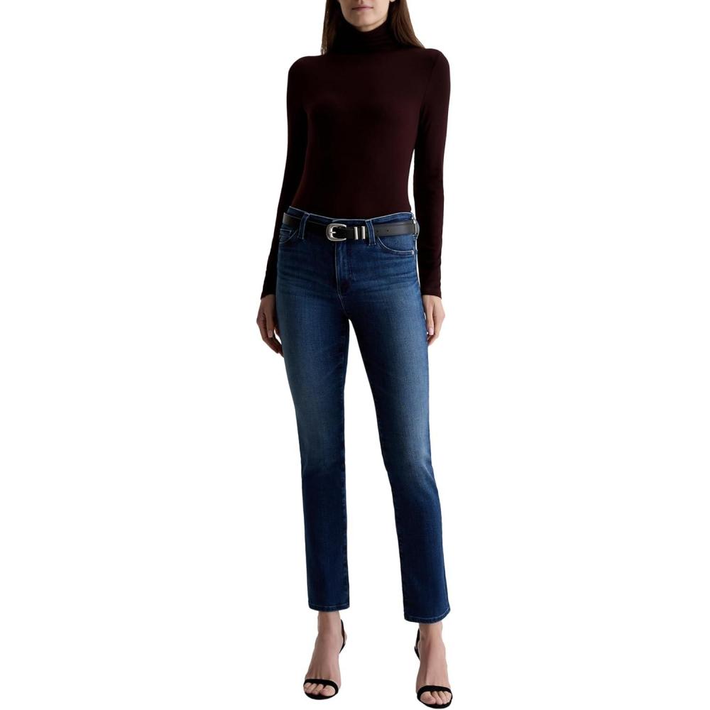 imageAG Adriano Goldschmied Womens Mari Mid Rise Slim Straight Jean in EpilogueEpilogue
