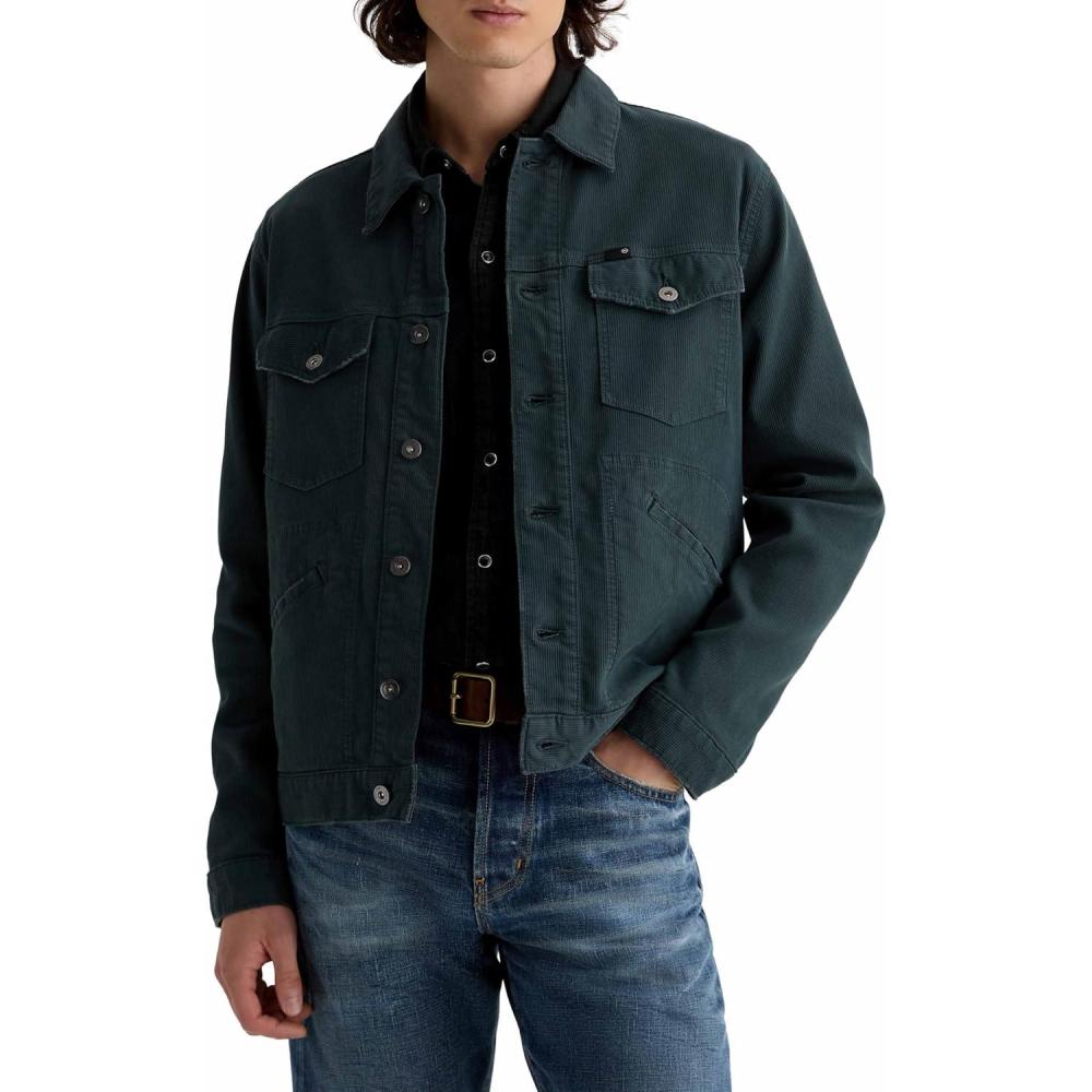 imageAG Adriano Goldschmied mens Jackson Vintage Trucker JacketCypress Lake