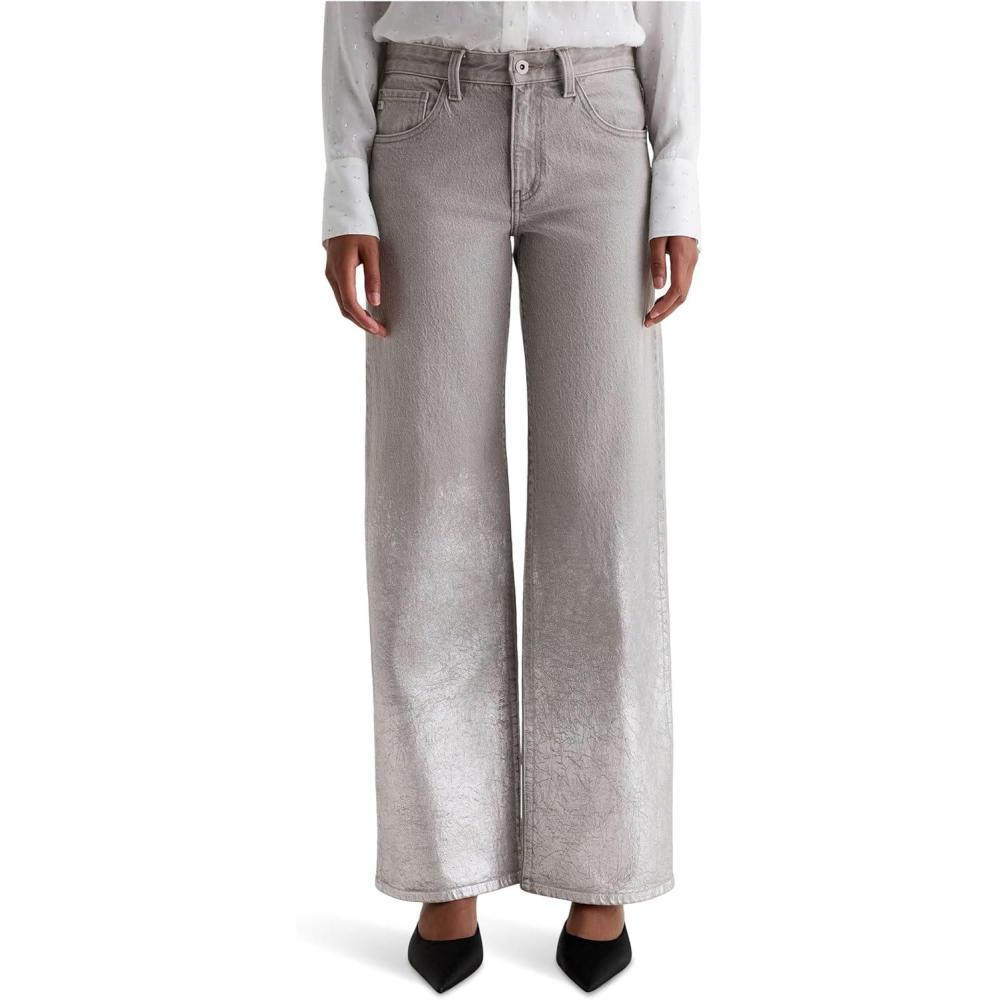 imageAG Womens Adria Low Rise Baggy Wide LegSilver Myst