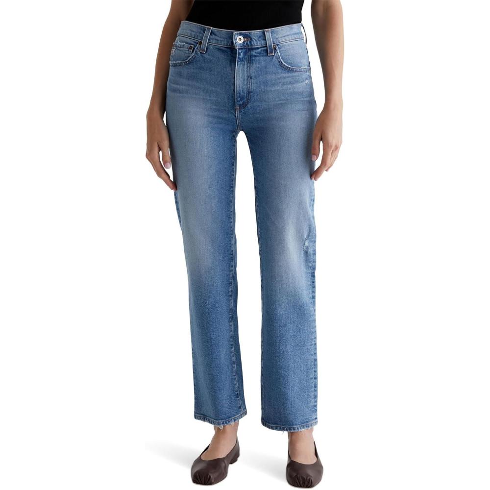 imageAG Womens Brinley Mid Rise Straight18 Years Oslo