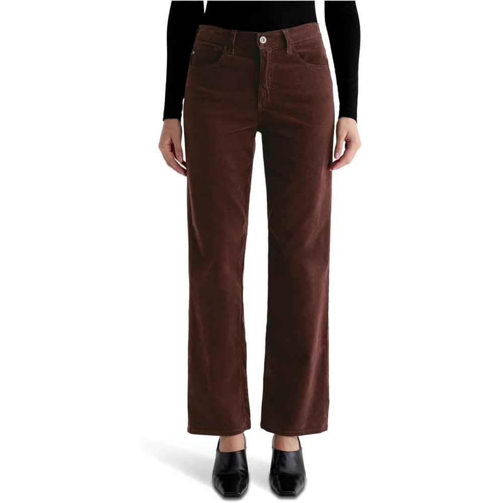 imageAG Womens Brinley Mid Rise StraightCoffee Bean