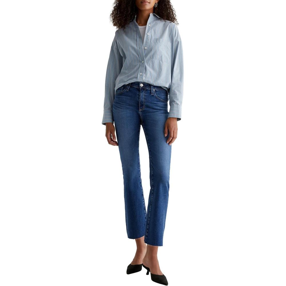 imageAG Womens Farrah Mid Rise Crop Boot JeanLucerne