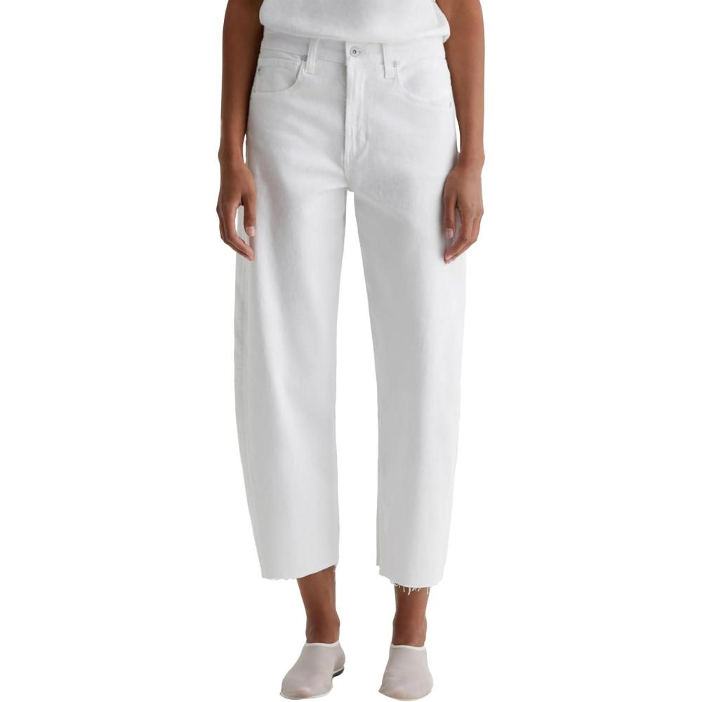imageAG Womens Hattie High Rise Crop BarrelGallery White