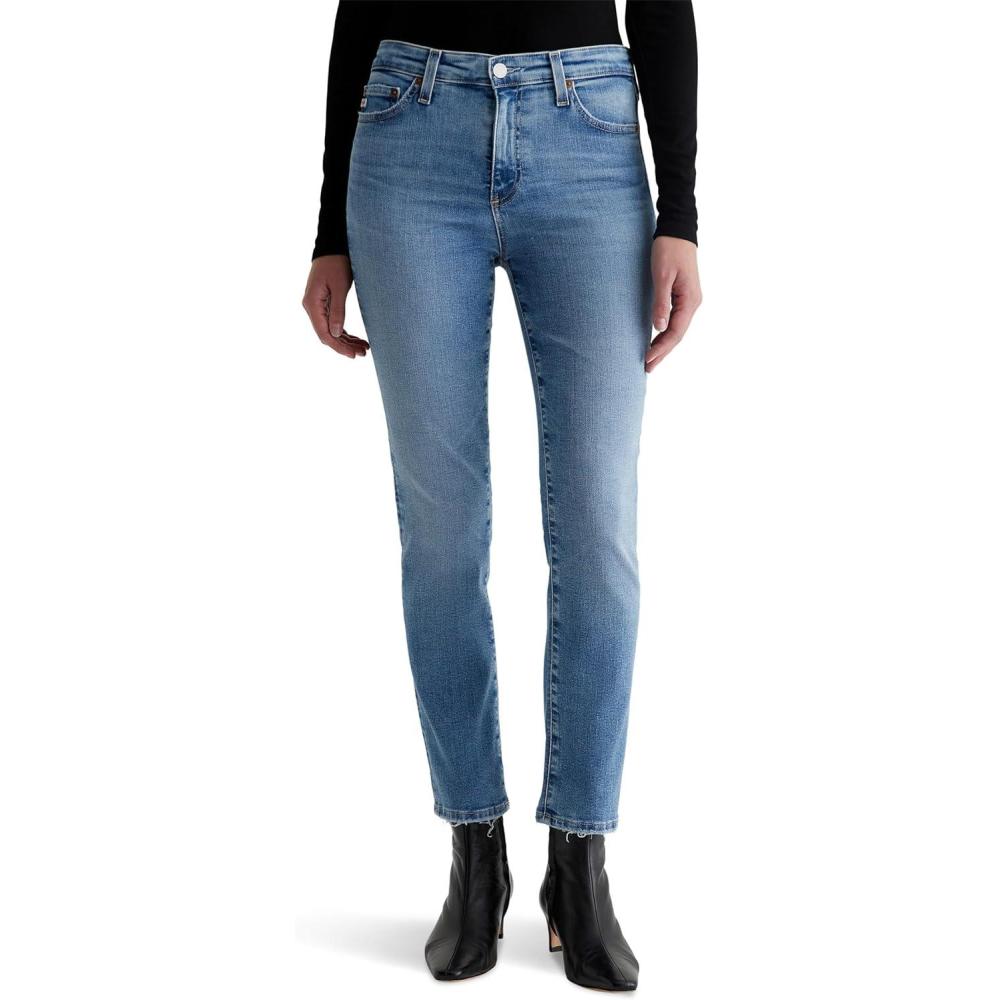 imageAG Womens Mari Mid Rise Slim Straight Crop Jean18 Years Avalon