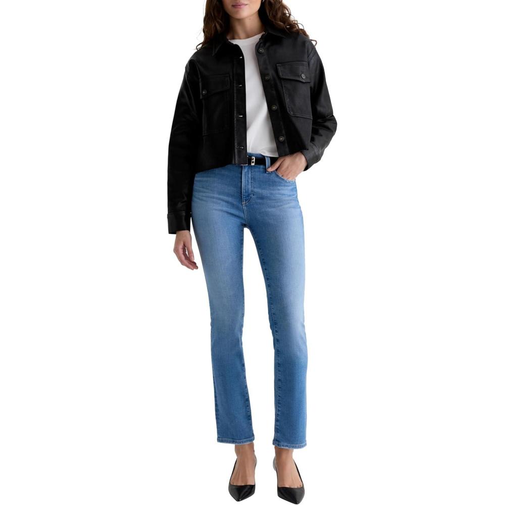 imageAG Womens Mari Mid Rise Slim Straight JeanMinimalist