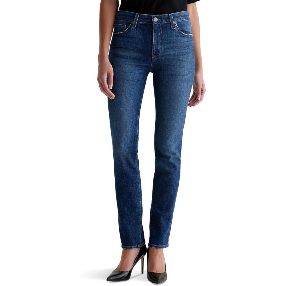 imageAG Womens Mari Mid Rise Slim Straight JeanMykonos