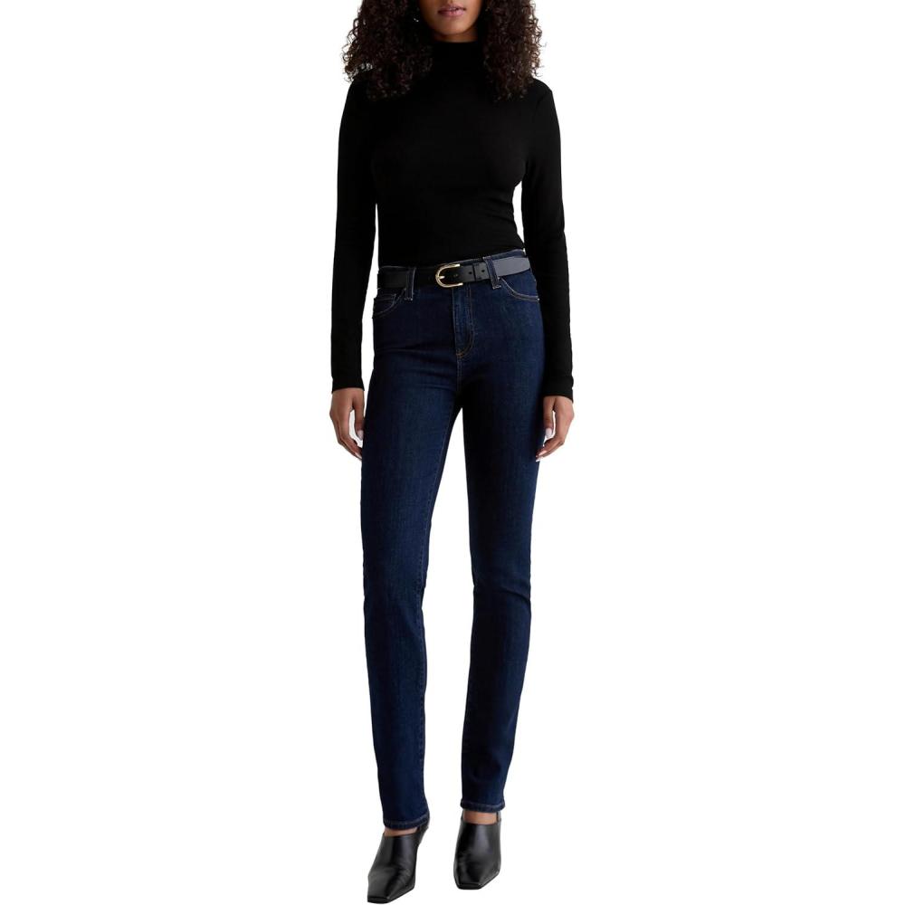 imageAG Womens Mari Mid Rise Straight Extended InseamModern Indigo
