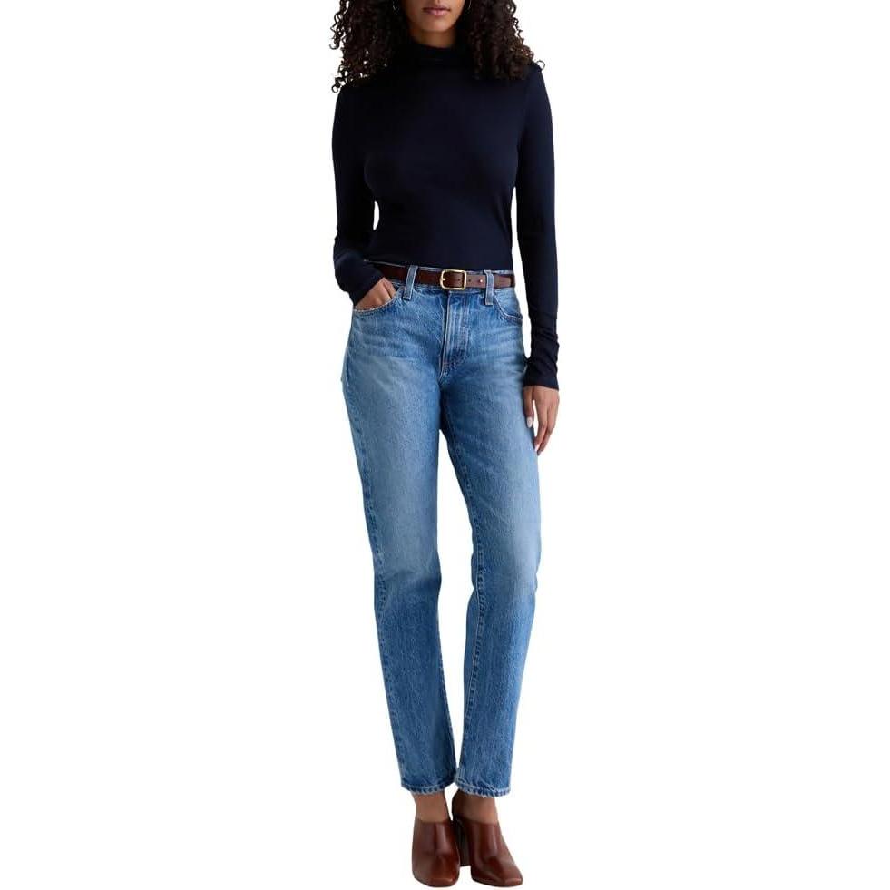 imageAG Womens The Boyfriend Mid Rise Relaxed FitCandid